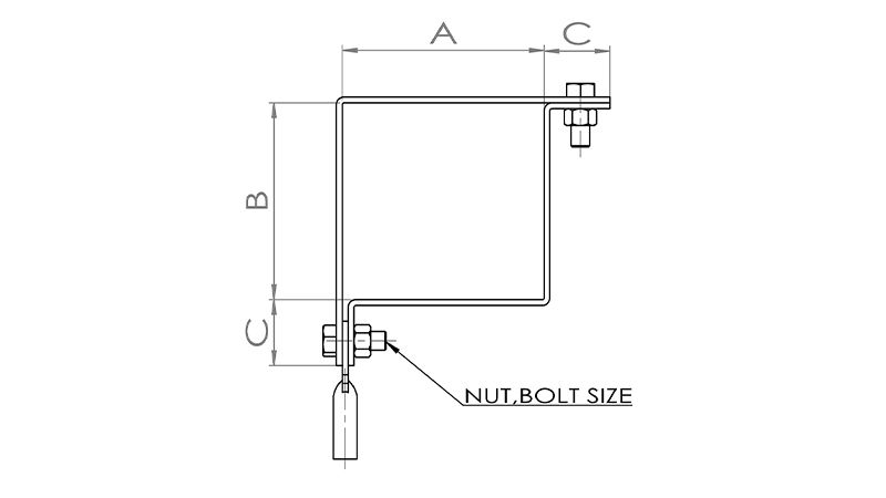 Rectangular Steel Clamp - B